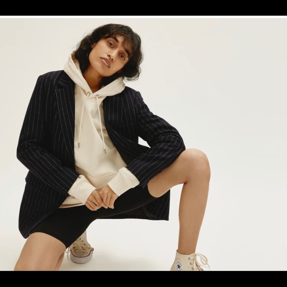 Everlane Oversized Blazer Navy NWT